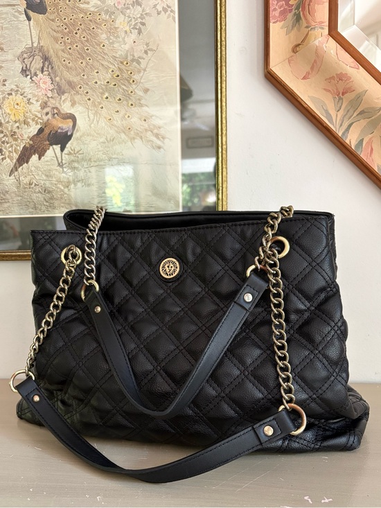 Anne Klein Handbags - Anne Klein quilted faux leather chain strap handbag tote